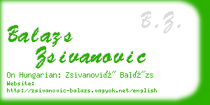 balazs zsivanovic business card